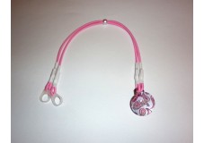 obrázek Záchytný klip na sluchadla nebo procesor/y - Hnědo Růžové Ornamenty